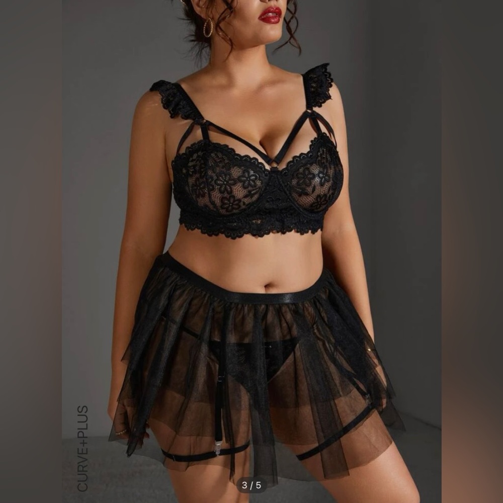 Shein floral lace lingerie